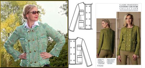 stage pattern maker chanel|Chanel style jacket pattern.